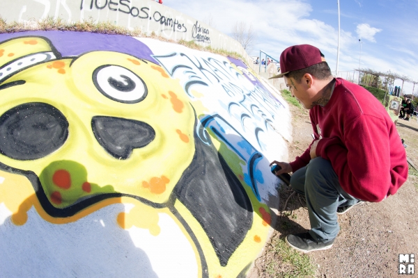 Jhony Diaz, mandando color. Foto: Manu Urbano