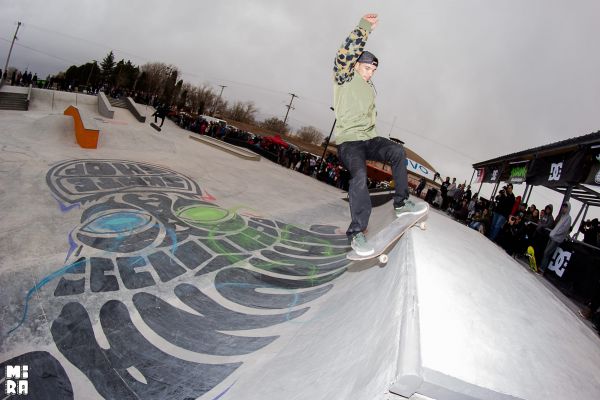 Sandro Moral, fs smithgrind. Foto: Manu Urbano