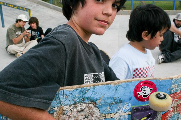 Facu de niño en el Chañar. Foto: Manu Urbano