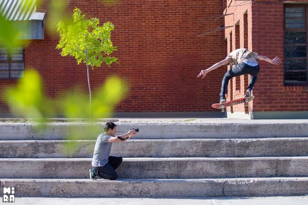 Agus Brarda, bs ollie en Neuquén. Foto: Manu Urbano